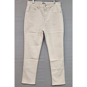 THAKOON -‎ Womens Classic Crop Jeans PT07- COLOR Ecru - Size 4 - New with Tags